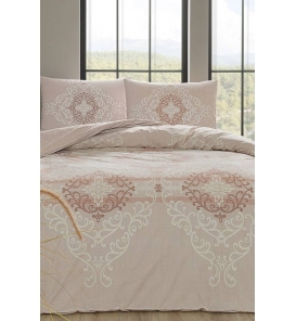 Taç Ellie Kahverengi Tek Kişilik Nevresim Takımı