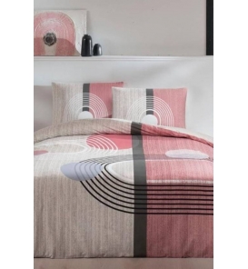 Taç Alex V3 Pembe Tek Kişilik Nevresim Takımı