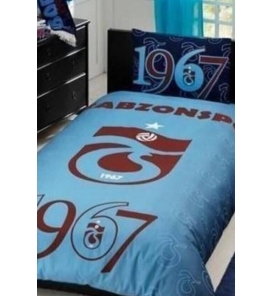 Taç Lisanslı TS Bordo Mavi Tek Kişilik Nevresim Takımı