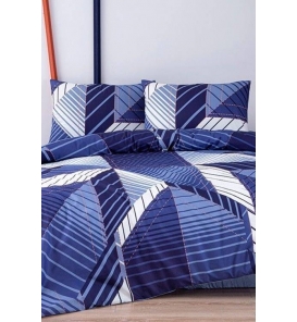 Taç Silva Lacivert Tek Kişilik Nevresim Takımı