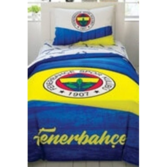 Taç Lisanslı Fenerbahçe Wooden Logo Tek K. Nevresim Tk.