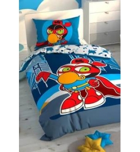 Taç Lisanslı Sizinkiler Zeytin Tek Kişilik Nevresim Takımı