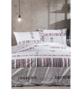 Taç Teddy Gri Çift Kişilik Nevresim Takımı