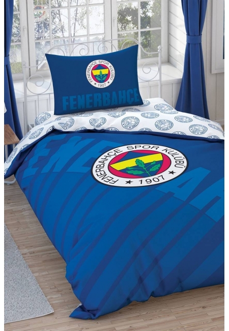 Taç Lisanslı Fenerbahçe Lacivert Logo Tek K. Nevresim Tk.