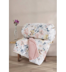 Cotton Box Velvet Dalya Pudra Çift Kişilik Yorgan