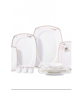 Korkmaz A8093 Zena Coll. 60 Parça Yemek Takımı