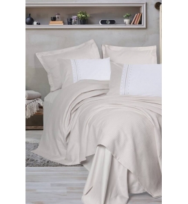 Cotton Box Lusso Chaste Taş Çift Kişilik Pike Takımı