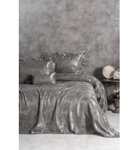 Cotton Box Dafne Antrasit Yatak Örtüsü Çift Kİşilik