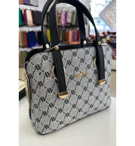 ARMİNE Çanta Armine 364 Bayan Çanta Gri Noktalı