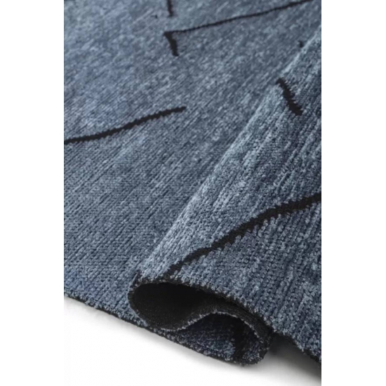 Angora Glamour AN-0068L-BLU Mavi Halı