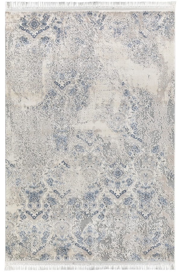 Flora Violet 2606A Mavi Halı