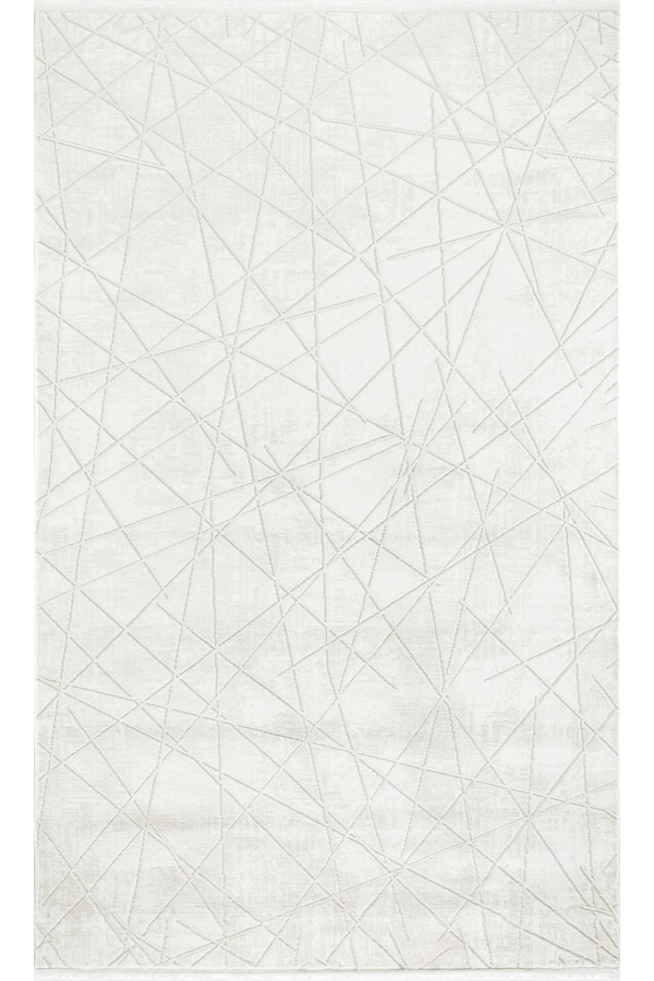 Pastel Sares 6885A Beyaz Halı