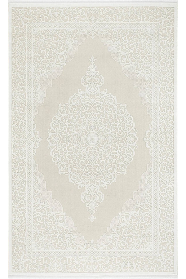 Pastel Sares 2309C Beyaz Halı