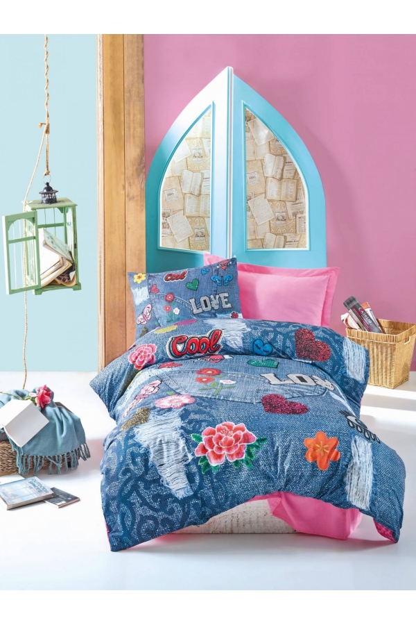 Cotton Box Genç Kelly Pembe Tek Kişilik Nevresim Takımı