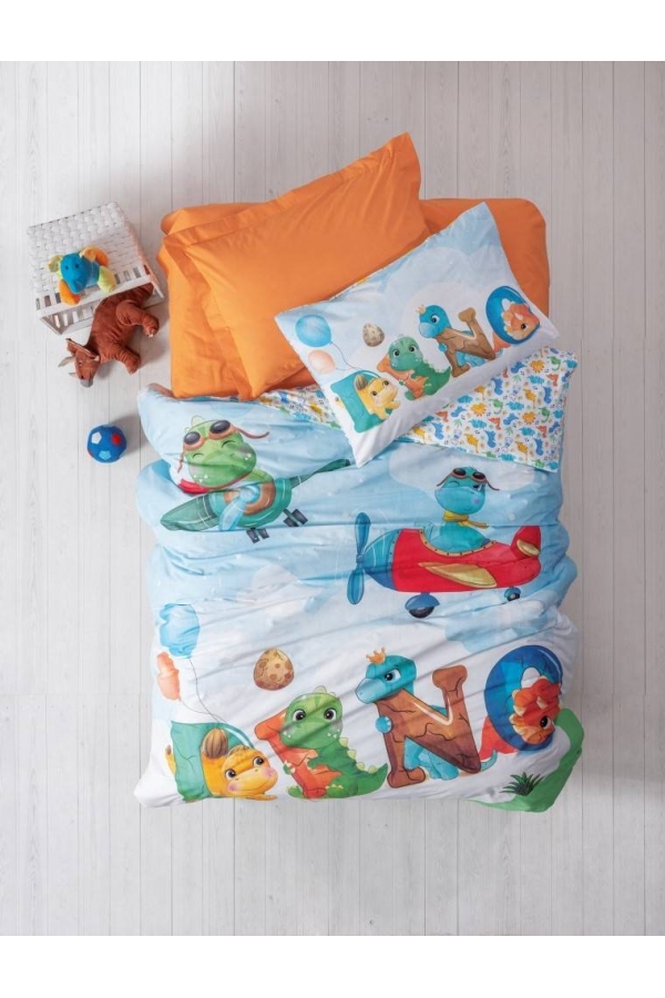 Cotton Box Junior Roar Turuncu Tek Kişilik Nevresim Tk.