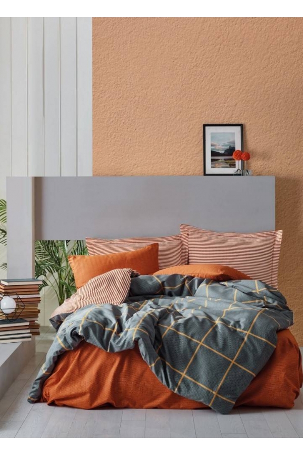 Cotton Box Modern Stark Tarçın Çift Kişilik Nevresim Takımı