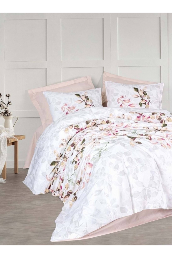 Cotton Box Modeline Brice Bej Çift Kişilik Nevresim Takımı