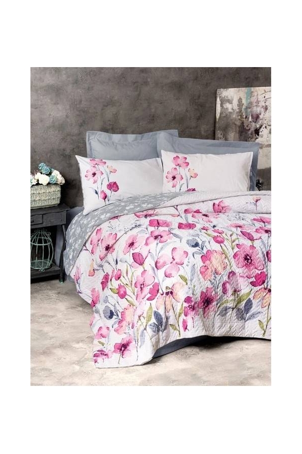 Cotton Box Modeline Carla Gri Tek Kişilik Nevresim Takımı