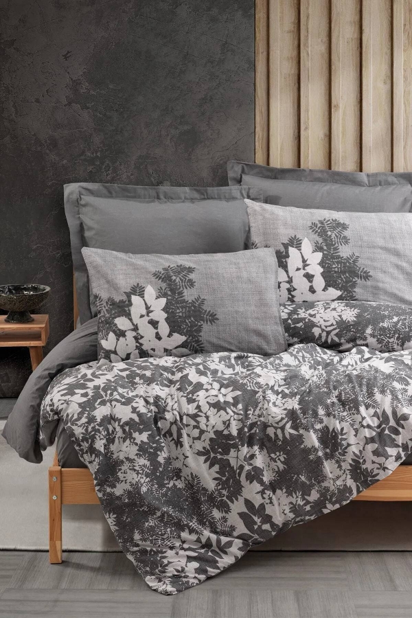 Cotton Box Dual Lunt Antrasit Tek Kişilik Nevresim Takımı