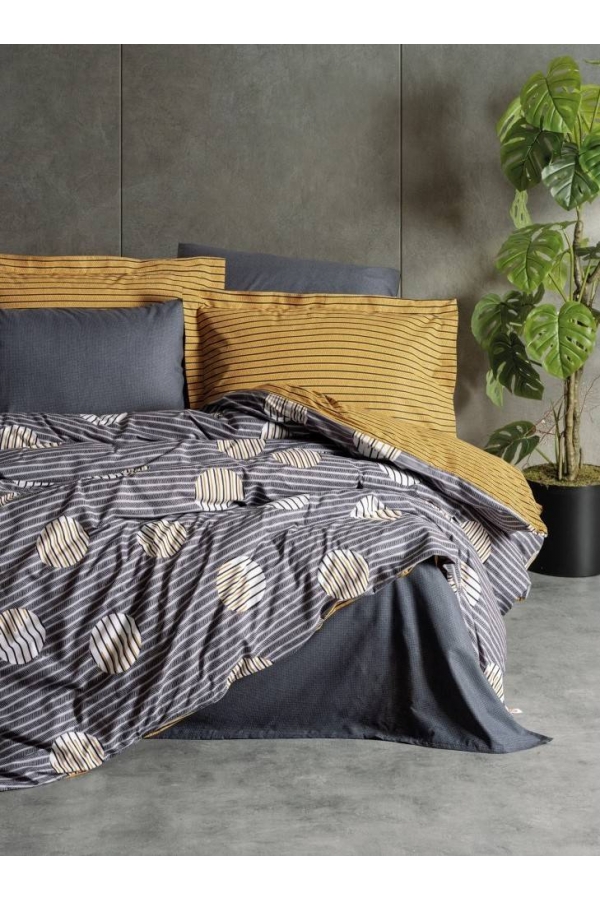 Cotton Box Modern Strew Gri Çift Kişilik Nevresim Takımı