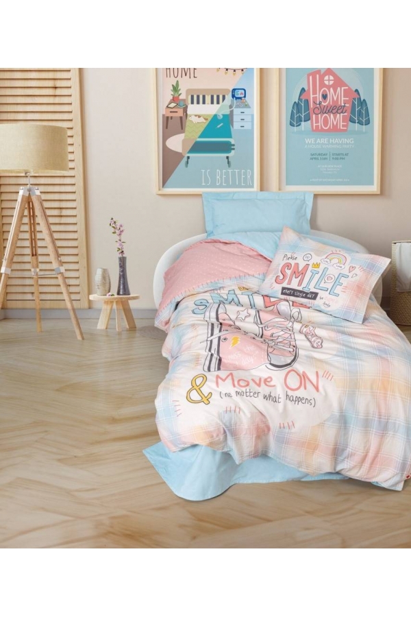Cotton Box Genç Smile Mint Tek Kişilik Nevresim Takımı