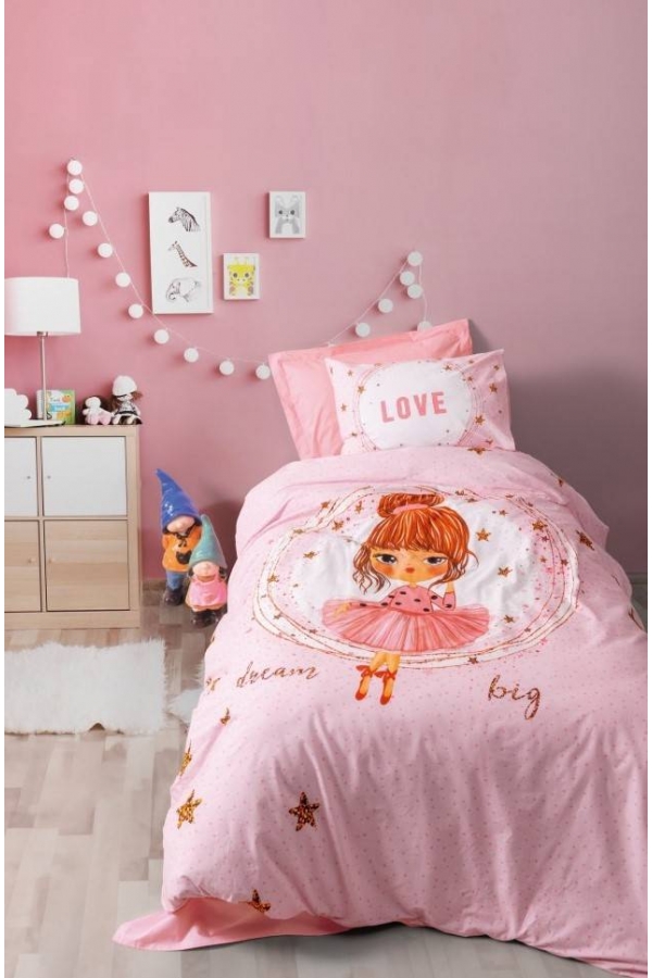 Cotton Box Junior Jerry Pembe Tek Kişilik Nevresim Takımı