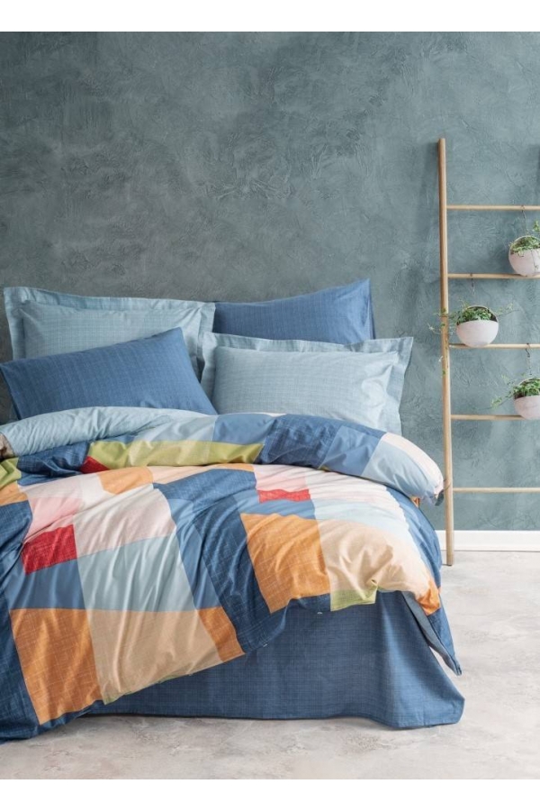 Cotton Box Modern Cosy Mavi Tek Kişilik Nevresim Takımı