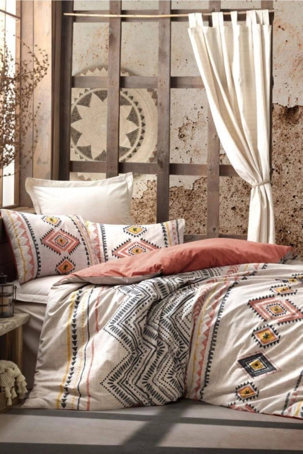 Cotton Box Ethnic Felix Kiremit Tek Kişilik Nevresim Takımı