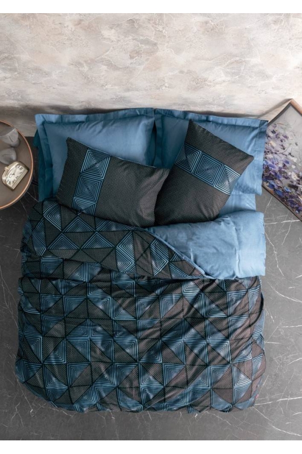 Cotton Box Dark Armor Siyah Çift Kişilik Nevresim Takımı