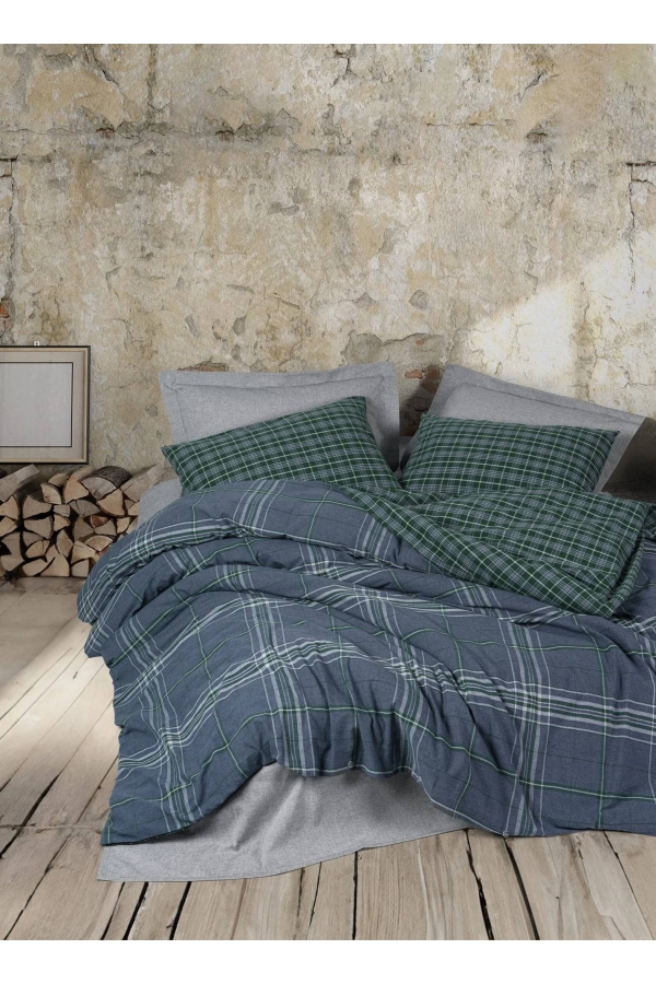 Cotton Box Naturforce İsola Mavi Tek Kişilik Nevresim Tk.
