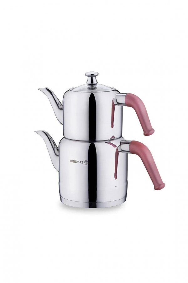 Korkmaz A189-01 Riva Çaydanlık Takımı Rosegold