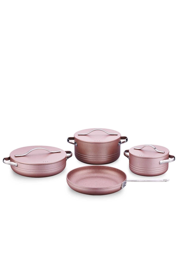 Korkmaz A2620 Linea Plus Rosegold Tencere Seti 7 Parça