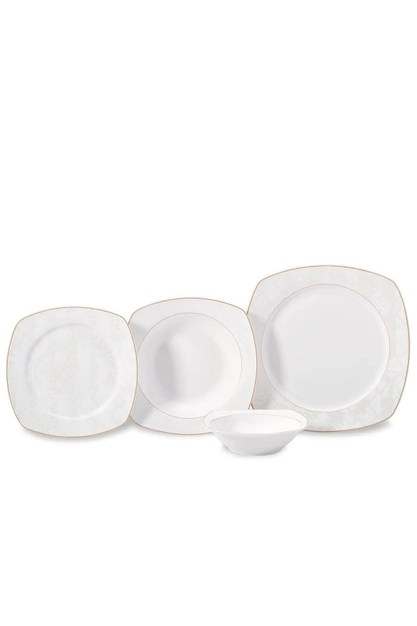 Korkmaz A8133 Mona Coll. 60 Parça Yemek Takımı Kare