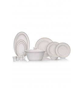 Schafer Quen Classy Gümüş 60 Parça Yemek Takımı