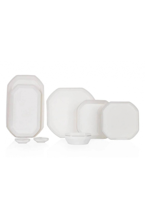 Schafer Graceful Platin Plt01 56 Parça Yemek Takımı