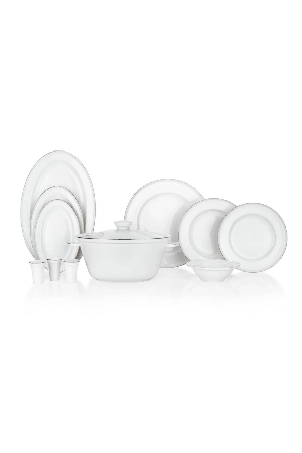 Schafer Queen Bonny Platin 60 Parça Yemek Takımı