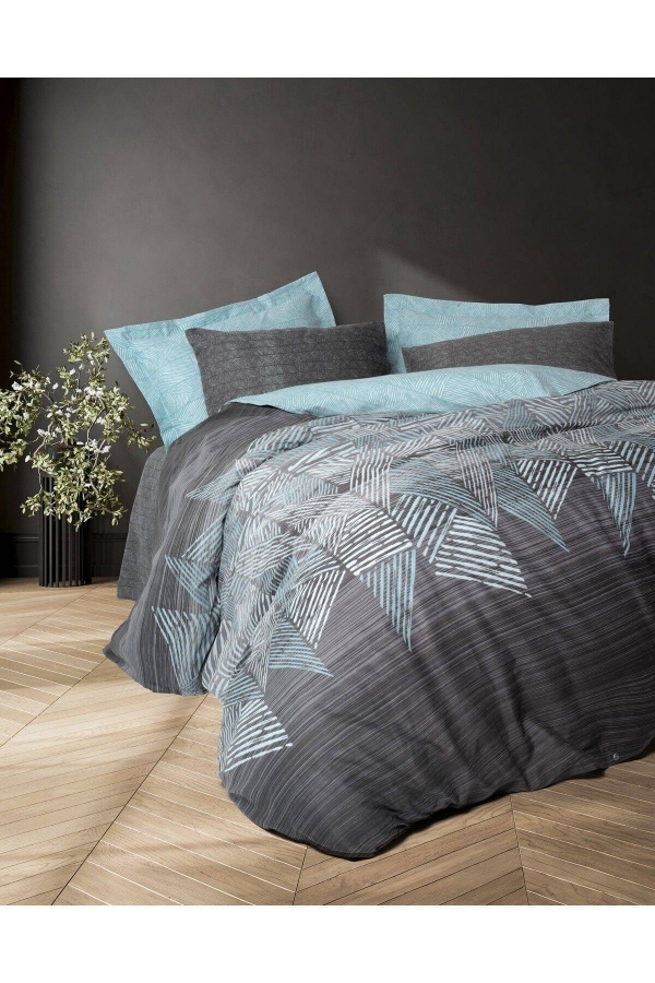 Cotton Box Modern Arel Antrasit Çift Kişilik Nevresim Takımı