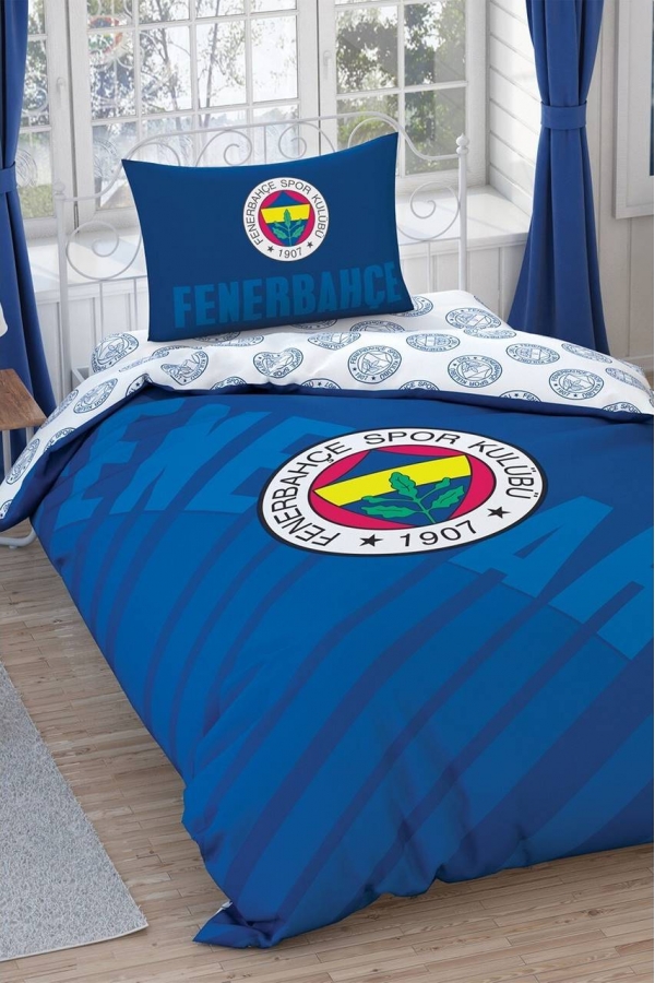 Taç Lisanslı Fenerbahçe Lacivert Logo Tek K. Nevresim Tk.