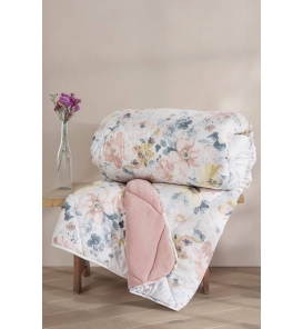Cotton Box Velvet Dalya Pudra Tek Kişilik Yorgan