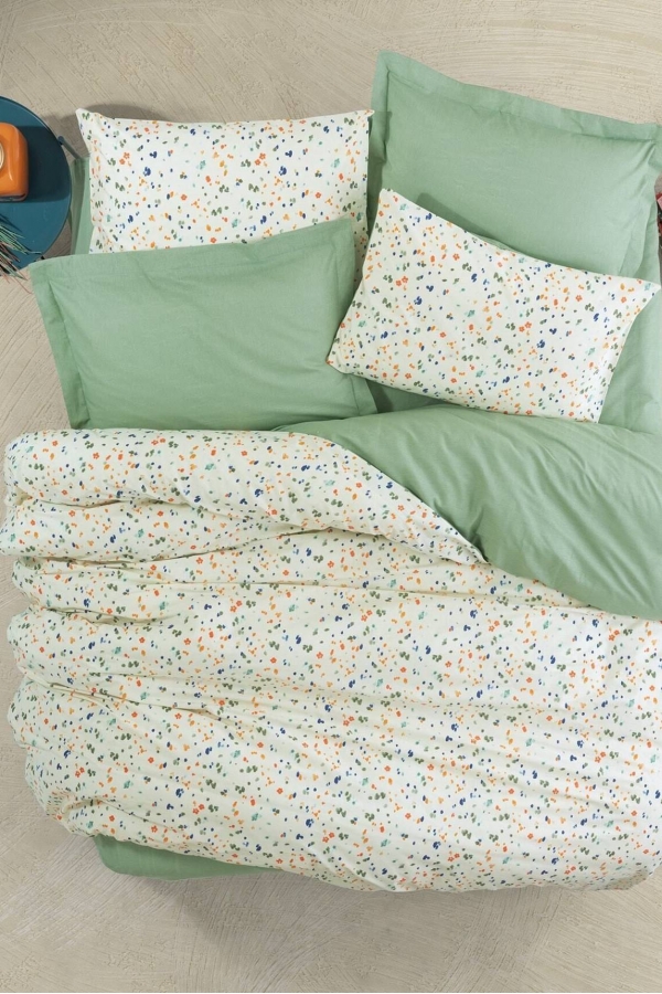 Cotton Box Petite Lola Yeşil Dört Mevsim Ç.K. Nevresim Tk.
