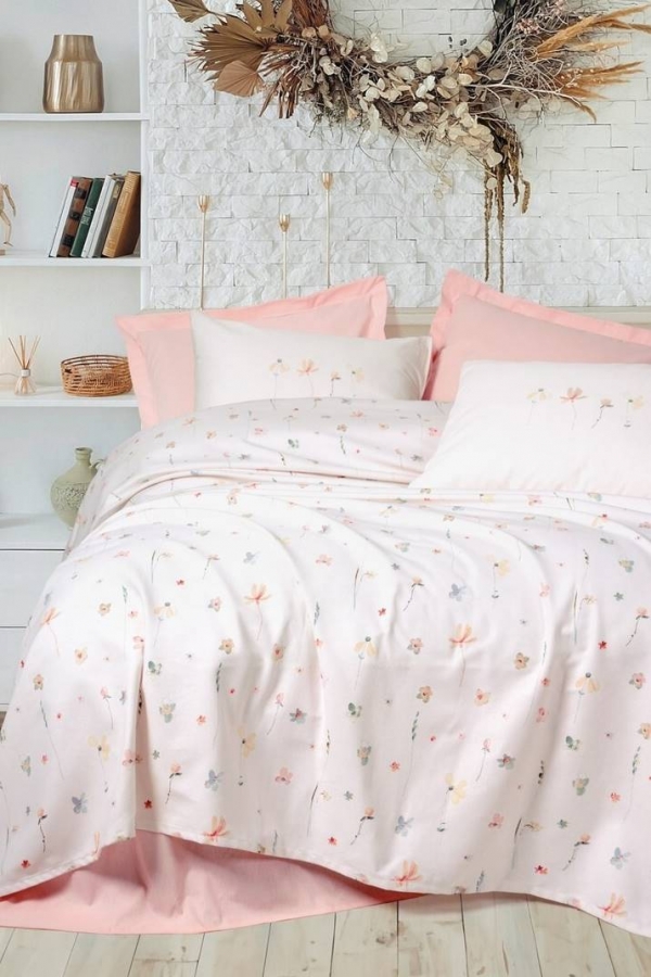 Cotton Box Sweet Calme Pembe Tek Kişilik Pike Takımı