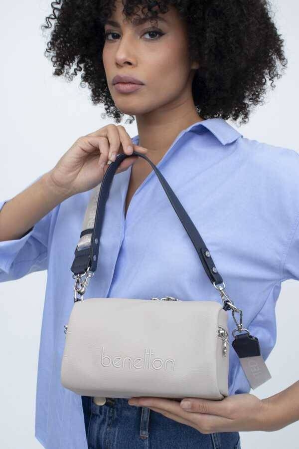 United Colors Of Benetton BNT 1364 Beyaz-Lacivert Çanta