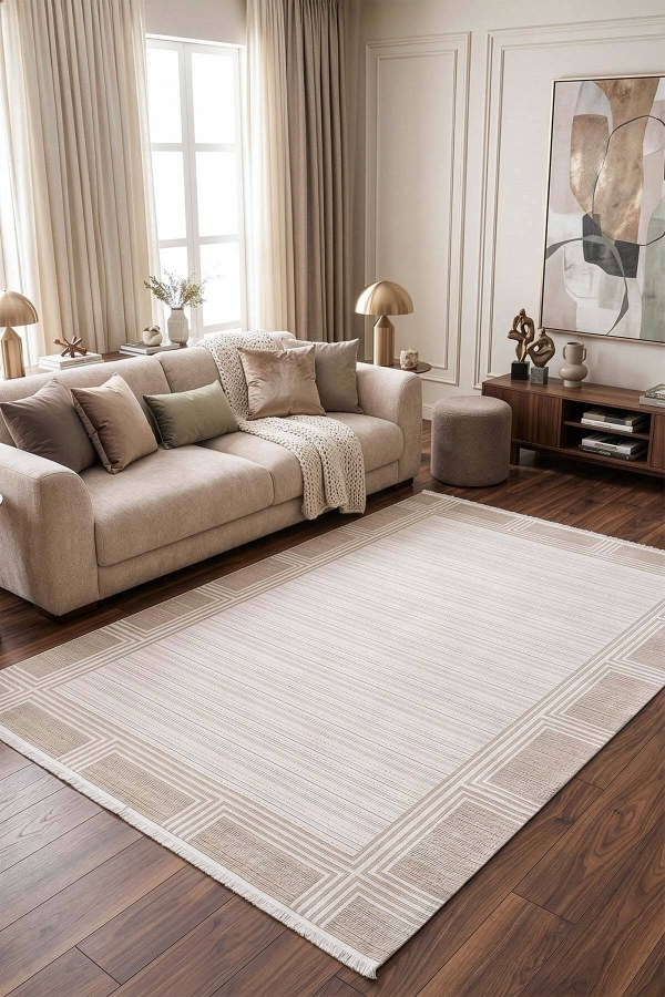 Koza Nazende A3398B Krem Halı
