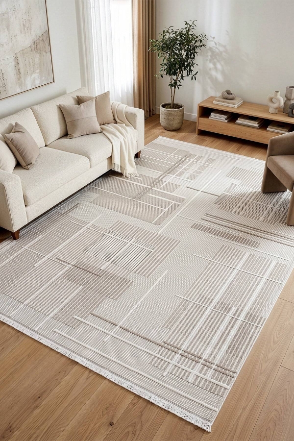 Koza Vista A5420B Krem Halı