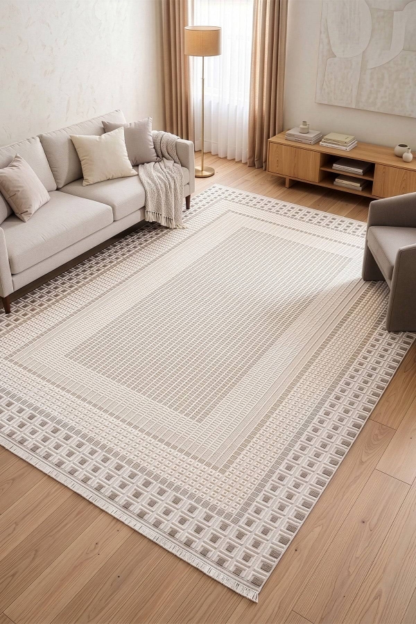 Koza Vista A5422B Krem Halı