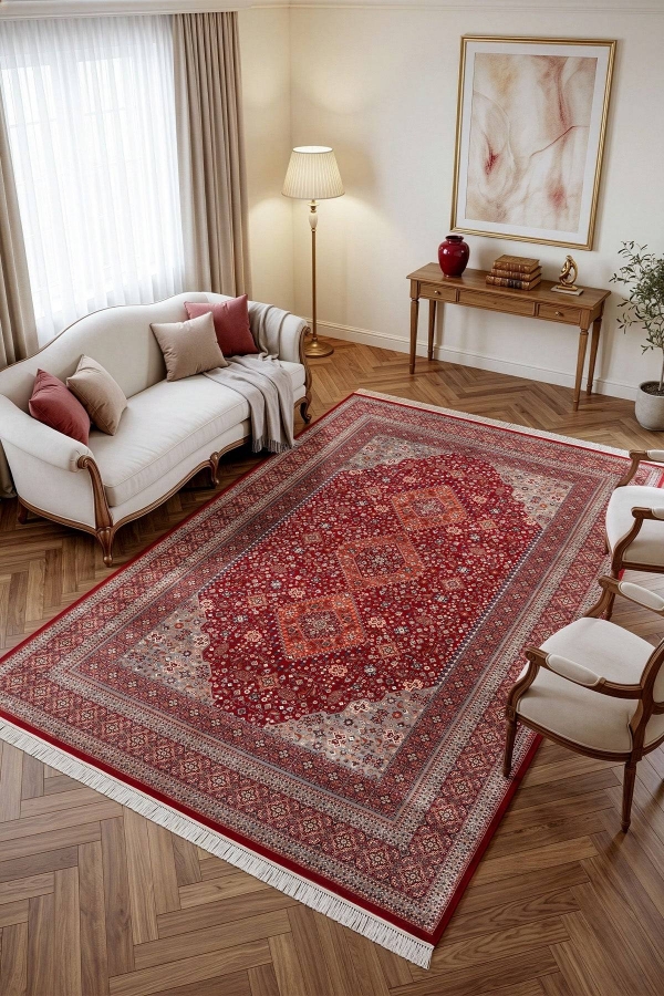 Koza Gördes A5723A Bordo Halı