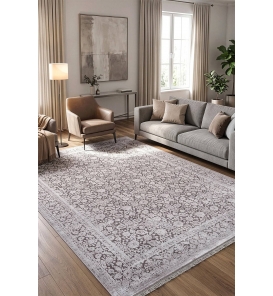 Koza Bergama A6103C Gri Halı