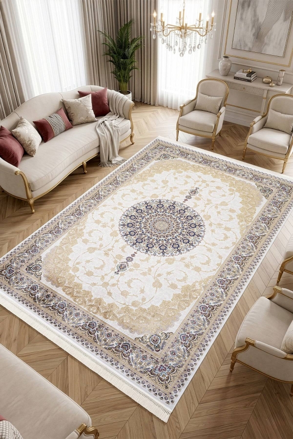 Koza Buhara A5979B Bej Halı