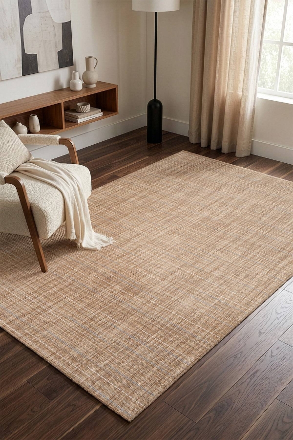 Calvin Klein Felt A5279B Bej Mavi Halı