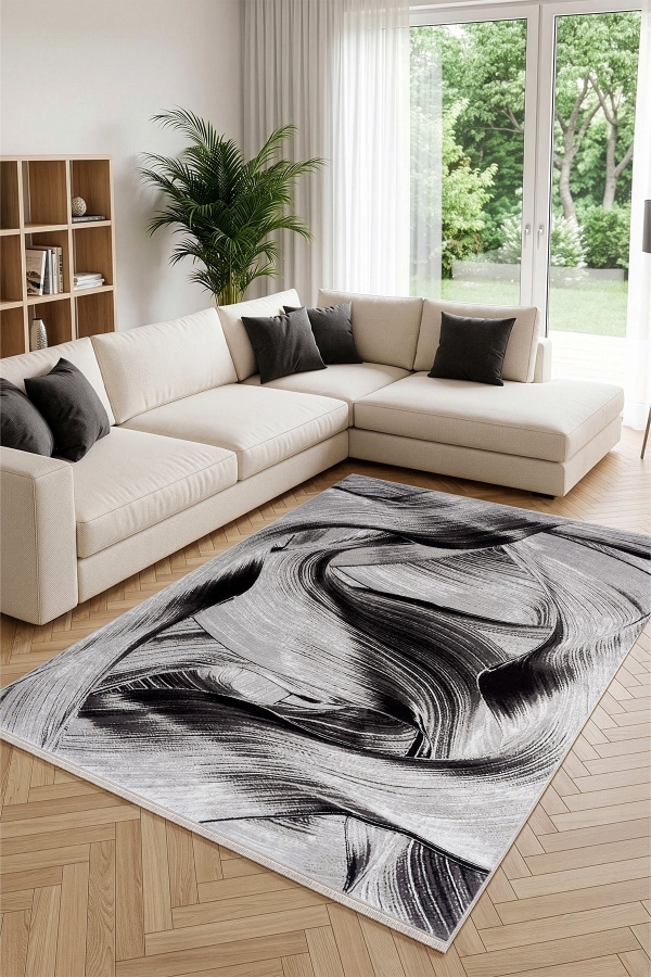 Calvin Klein Modern Sheen A3480D Gri Halı